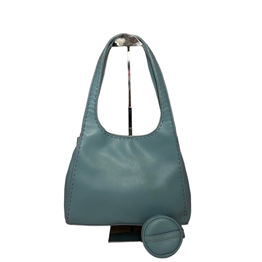 Blue satchel + coin purse